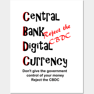 Reject the Central Bank Digital Currency Posters and Art